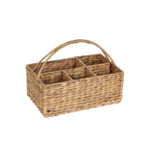 Porte-ustensiles en jacinthe d'eau à prix avantageux, organisateur de couverts, porte-couverts, vaisselle, rangement multifonctionnel imperméable - Product Image 3