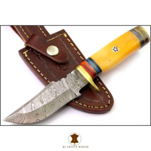 7,5 "tendencia Venta caliente OEM barato precio bajo hecho a mano Damasco cocina uso rata cola Tang mango de madera cuchillo - Product Image 1