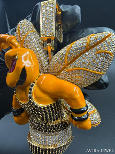 Trendy Sterling Silver Yellow Rose <b>Gold</b> Plating Nickel-Free Lead-Free Unisex Fashion Jewelry Moissanite Hip Hop <b>Pendant</b> <b>Solid</b> - Product Image 4