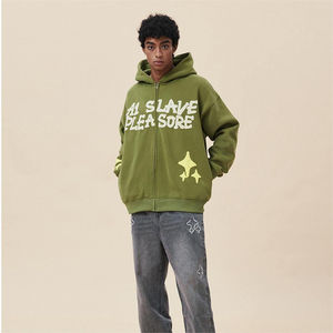 Meilleur sweat à capuche personnalisé poids lourd Vintage lavé à l'acide 400 GSM pour hommes Stone Washed Sun Faded Oversized Puff Printed Hoodies Men - Product Image 5