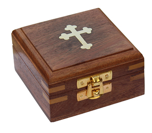 Eco-Friendly Wooden Rectangle Box with Brass Compass for <b>Tabletop</b> Display-Housewarming & Birthday Gift - Product Image 1