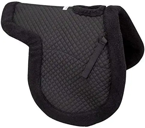 Wholesale Originals Shaped Wither Relief Dressage English Saddle Pad with Fleece Edging and Contoured Design
