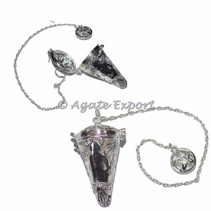 พวงกุญแจทองแดงประดับสโมคกี้ควอตซ์ งานแฮนด์เมดขายส่ง Agateexport.com - Product Image 3
