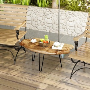 Table en bois brut naturel, centre de table en bois massif pour salon, chambre à coucher, salle de séjour, bureau ou espaces compacts, vente en gros en provenance d'Inde - Product Image 3