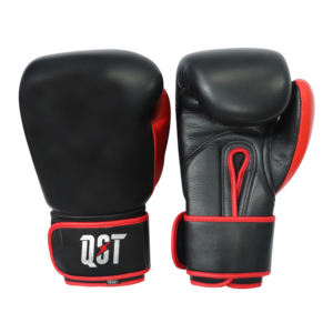 Gants de boxe en cuir de haute qualité, respirants, durables, professionnels, fabriqués en usine, évacuant l'humidité, ajustables pour une fermeture complète - Product Image 1