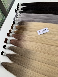 Precio al por mayor Extensiones de cabello a granel Fuerte y sin enredos Double Drown 100 gramos Colores oscuros 14 pulgadas - Product Image 5