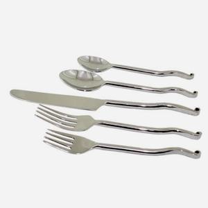 Conception moderne personnalisée vente en gros de couverts en acier inoxydable vente de couverts en métal plaqué or pour le déjeuner, le dîner et le brunch - Product Image 2