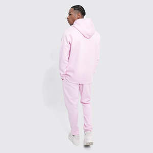 Survêtement d'entraînement de gymnastique 2 pièces 100% coton de haute qualité pour hommes Logo personnalisé pour la saison d'hiver - Product Image 4