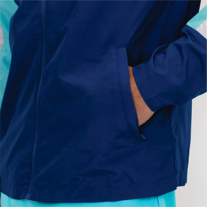 Veste bomber coupe-vent imperméable légère AeroFlex avec logo personnalisé, design avant à capuche rigide - Product Image 4
