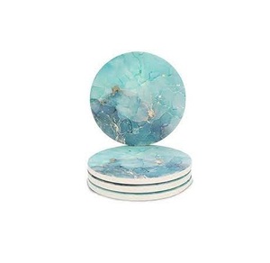 ชุดจานรองแก้วเซรามิกทรงกลมสีเขียวตกแต่งห้องครัวบ้านร้านอาหารขายส่งเสื่อและแผ่นรอง - Product Image 2