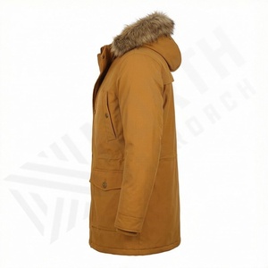 Luxury Parka Fur Jacket Winter <b>Men's</b> Women's Warm Thick Hooded Coat Faux Lining Cold Weather Wear Thermal Fashionable - Product Image 3