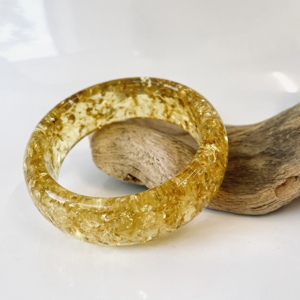 Yellow Natural Baltic Amber, Amberstone <b>Bangle</b> Bracelet Poland, 60 mm - Product Image 3