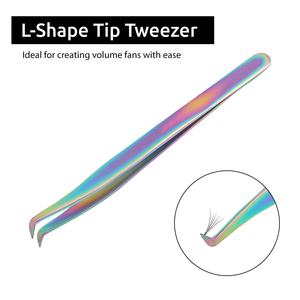 แหนบปลายแหลมเหล็กเคลือบเพชร ป้องกันไฟฟ้าสถิต จับถนัดมือ ทนทาน รูปหัวใจ สำหรับต่อขนตา พร้อมจี้ตกแต่ง - Product Image 4