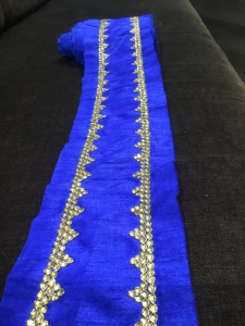 Ceinture de fête caftan de qualité supérieure femmes et filles ceintures de travail manuel en soie brute pure 40 pouces - Product Image 2