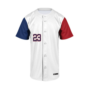 Uniformes de Béisbol Personalizados Unisex Baratos al por Mayor, Camisetas con Impresión por Transferencia de Calor, Transpirables, de Secado Rápido y Antibacterianas - Product Image 1