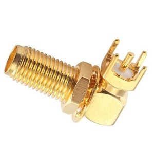 Conectores S-M-A F BH RA para montaje en PCB, conectores S-M-A hembra de ángulo recto para montaje en PCB en venta - Product Image 4