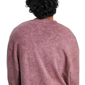 Sudadera de lavado ácido de gran tamaño para hombre de alta calidad, uso informal, patrón impreso, precio al por mayor para el suministro de ODM de invierno - Product Image 5