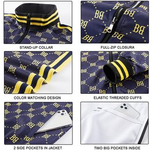 Conjunto Deportivo de Forro Polar para Invierno, Tallas Grandes, Corte Regular, Informal, Personalizado, Ligero, de Algodón, Transpirable, con Capucha, Color Sólido - Product Image 5