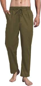 Pantalones Vintage de talla grande para hombre 2025, lona de punto ligero de alta calidad, estilo lavado de cintura media de secado rápido - Product Image 2