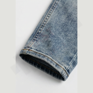 Jeans pour hommes de qualité supérieure, 100% coton, logo personnalisé, style vintage, style streetwear, best-seller, denim confortable - Product Image 6