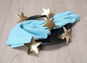 Aluminum Gold Napkin <b>Ring</b> Unique Vintage Shaped Wedding Party Table Decor Exclusive Napkin <b>Ring</b> <b>Indian</b> Christmas - Product Image 4