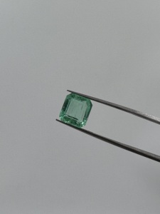 100% ธรรมชาติ Columbian มรกตไม่ผ่านการบำบัดและไม่ผ่านการอุ่นคุณภาพดีเกรดพรีเมี่ยม Asscher ตัด3.57กะรัตสำหรับการทำเครื่องประดับ - Product Image 5