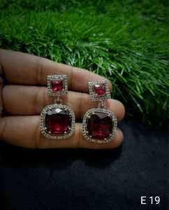 Indian Latest Exclusive Designer Light <b>Weight</b> With American Diamond Earring <b>Women</b> for Party <b>Women's</b> Fashionable Party - Product Image 4