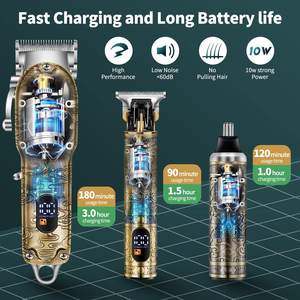 Tondeuse professionnelle sans fil à lame en T pour le nez et la barbe, tondeuse électrique pour hommes et barbiers - Product Image 3