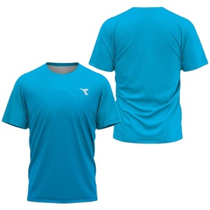 Couleurs contrastées à séchage rapide T-shirt de football respirant imprimé en 3D T-shirt de badminton à séchage rapide pour hommes T-shirt de course uniforme d'équipe - Product Image 1