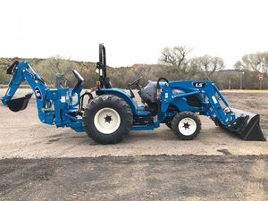 Tracteur compact d'occasion LS MT235E 24HP 4WD et chargeur frontal LL3302 pour usage agricole - Product Image 1