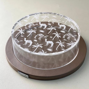 กล่องขนมไม้ทรงสี่เหลี่ยมเคลือบเงาแบบซาฮารา โกลว์ มาร์เธอร์เพิร์ล สำหรับตกแต่งแบบอาหรับดั้งเดิม เก็บอาหารเพื่อความสดใหม่ - Product Image 1