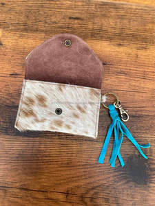 Nueva llegada única de piel en relieve estampado de piel tarjeta monedero cartera rectángulo titular de la tarjeta de crédito monedero con borla llaveros - Product Image 6