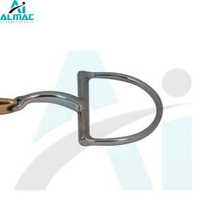 ALMAC Mèche en acier inoxydable en forme de D Double joint construit une communication fluide entre le cavalier et le cheval dans diverses disciplines - Product Image 3