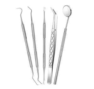 Juego de cuidado dental, limpieza de dientes, removedor de sarro, uso de mascotas, sonda dental, espejo bucal, escalador M/O, acero inoxidable de alta calidad - Product Image 2