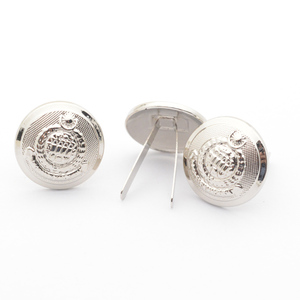 Nueva llegada 2024 Botones de metal OEM hechos a medida Material de alta calidad con colores y tamaños personalizados Nuevos botones de metal con estilo - Product Image 3
