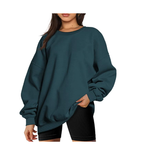 Oversize <b>Women</b> Sweatshirt Casual Loose Fit Fleece Pullover Long Sleeve Cotton <b>Warm</b> Streetwear Fashion <b>Top</b> - Product Image 3