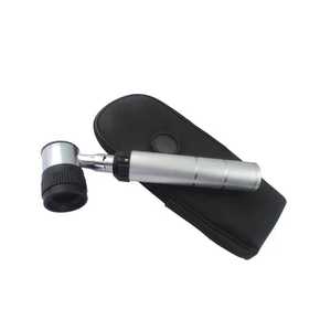 Dermatoscope à lumière LED à fibre optique alimenté par l'électricité Dermatoscope à grossissement manuel en acier plastique - Product Image 3