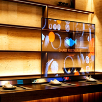 Écran OLED transparent 30"55"75" Affichage numérique à écran clair 1920*1080 Haute transparence Écran tactile interactif