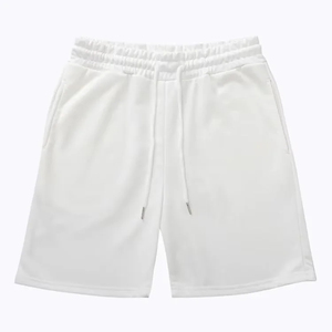 Shorts en polyester noir pour homme, taille élastique, avec poches, séchage rapide, décontractés, pour le sport - Product Image 2