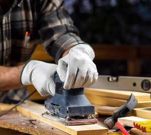 Gants de travail en cuir de vachette robustes X-Large de haute qualité pour conducteurs camion conduite entrepôt jardinage agriculture - Product Image 4