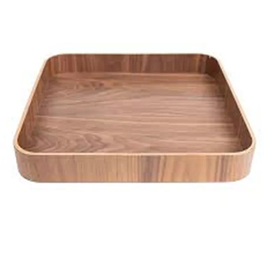 Plateau de service en bois pour pâtes et hamburgers, Design fantaisie, restauration rapide, service à thé, bar de luxe, plateau/support plat en bois pour mariage - Product Image 3