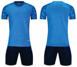 Camiseta de equipo de poliéster hecha a medida, conjuntos de camisetas de fútbol, impresión por sublimación, su propio diseño para su propia ropa de fútbol - Product Image 1