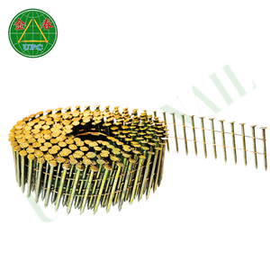 ก้านตะปูม้วนเรียบพร้อมการเคลือบสีเหลืองสำหรับปืนยิงตะปูลมติดตั้งอย่างรวดเร็วจับได้แน่นจากโรงงานในเวียดนาม - Product Image 2