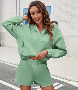 ชุดวิ่งจ๊อกกิ้งลำลองสำหรับผู้หญิงชุดสองชิ้นลายฤดูหนาว - Product Image 2