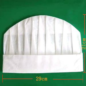 Disposable Nonwoven <b>Chef</b> <b>Hat</b> Paper Cap Thickened Work <b>Hat</b> High Mid Low Profile Striped Degradable - Product Image 6