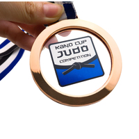 Médailles de judo en acrylique transparent personnalisé Sport Metal Award
