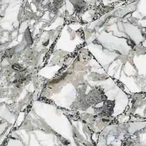 Legend Crema Design 600x600mm Carreaux de sol en porcelaine polie 9mm d'épaisseur 60x60 Carreaux de réception haute résolution - Product Image 5