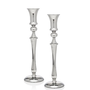 Bougeoir conique en aluminium Design à la mode plaqué argent fait à la main pour la maison et noël décor de table bougie conique - Product Image 6