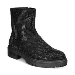 INC International Concepts Stivaletti da donna Beslana con suola a denti di cavallo, colore nero, taglia 5M - Product Image 1