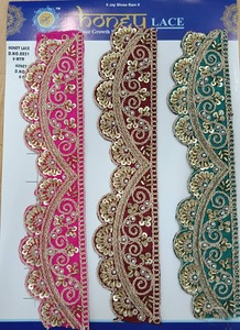 Dentelle brodée florale colorée élégante pour les projets d'artisanat de décoration intérieure de mode-pour les vêtements de style professionnel chaussures sacs cadeaux - Product Image 3